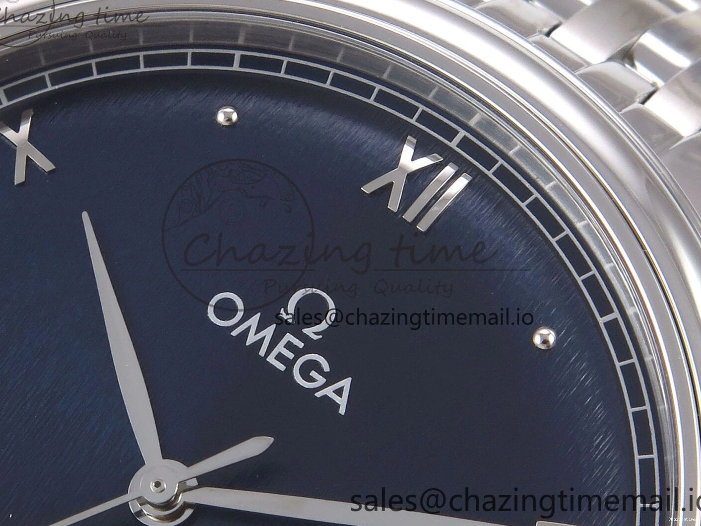 0317 Supportive De Ville Date SS VSF 1:1 Best Edition Blue Dial on SS Bracelet A 7700
